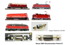 sb modellbau 11536 - TT - Motorisierungssatz für BR 101, 103, 112, 118, 119, 143, 155, 212, 215, 218, 219, 221, 225, 243,